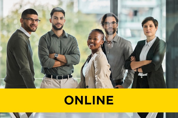 A team in a meeting.