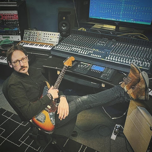 A picture of Andy, a music lecturer at Alton College.