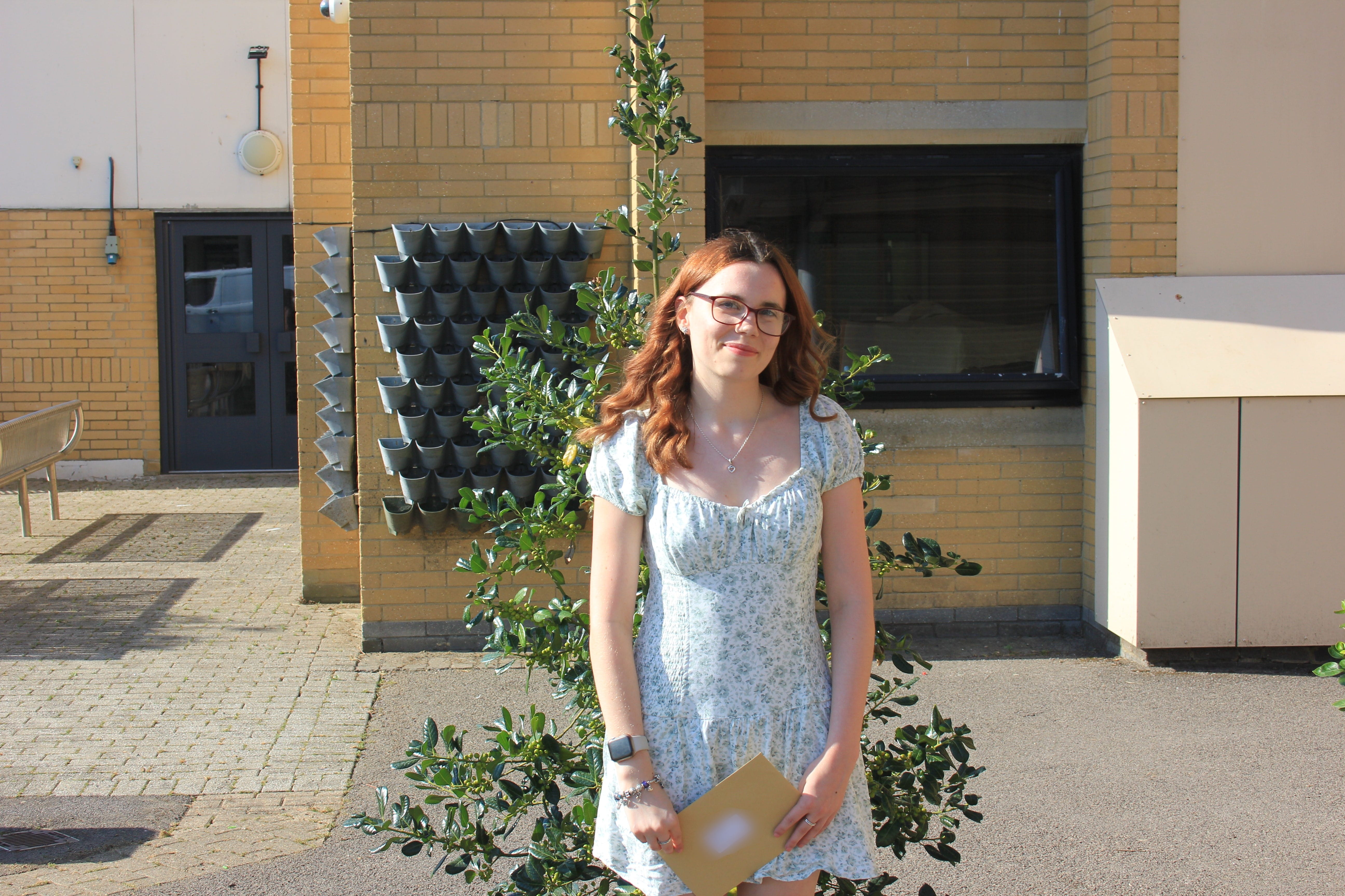 Emily Roberts at Results Day 2026