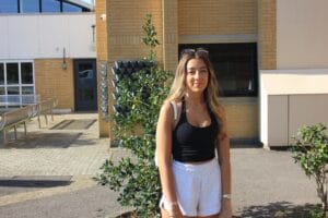 Zoe Lindup at Results Day 2026