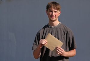 Luke May at Results Day 2026