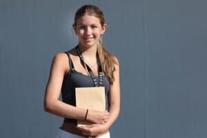 Megan Boult at Results Day 2026