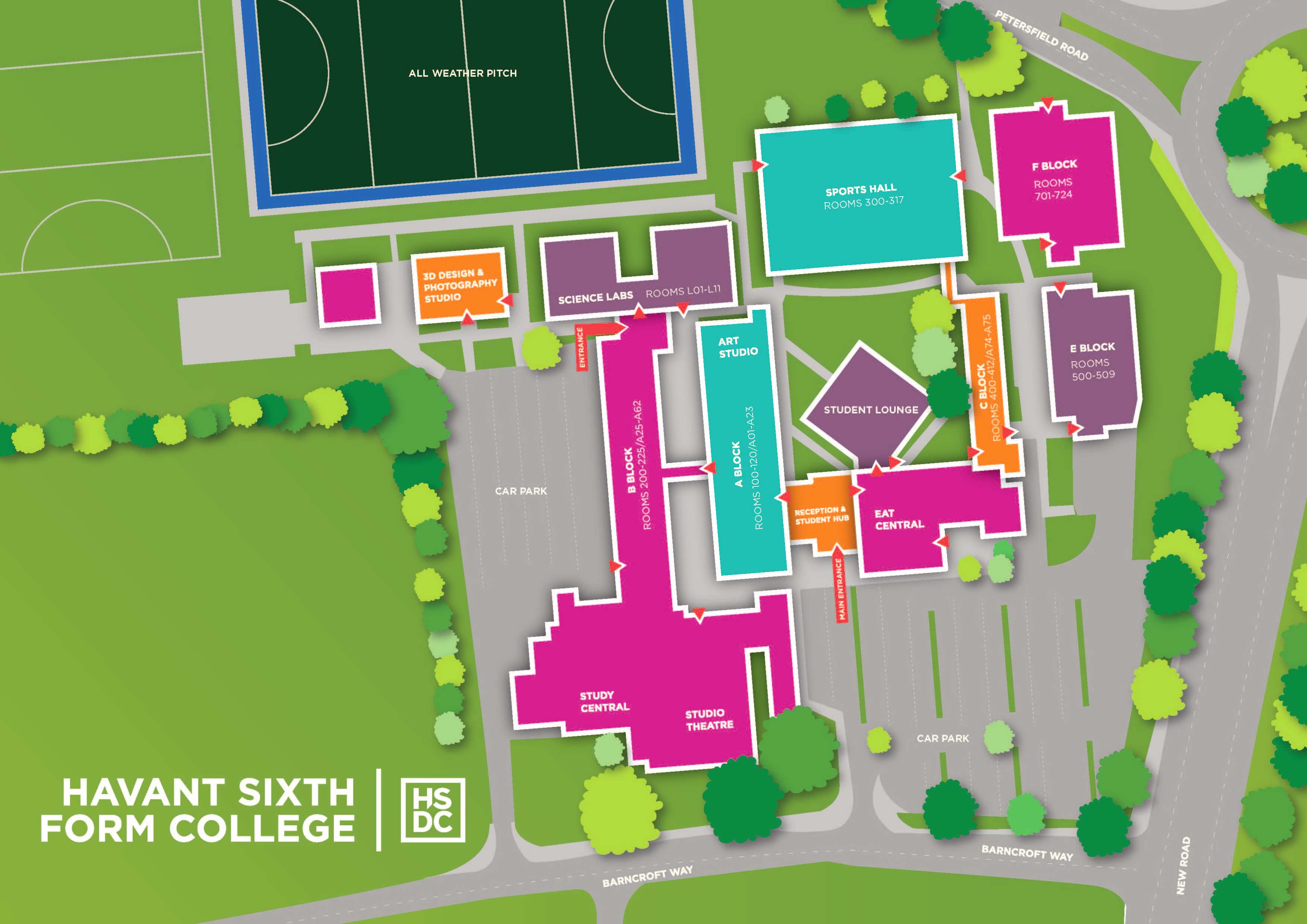 map of havant campus